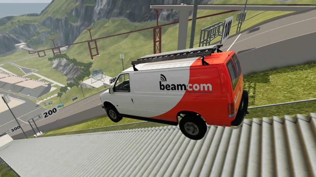 Cars Vs Stairs - BeamNg Drive | Car Crash