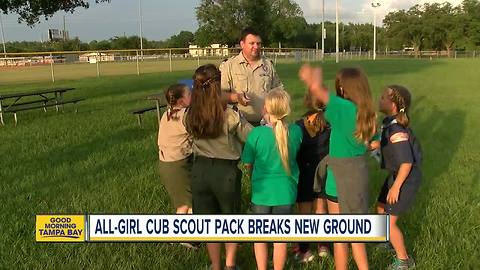 All-girl Cub Scout pack in Pasco County is a ground-breaking first