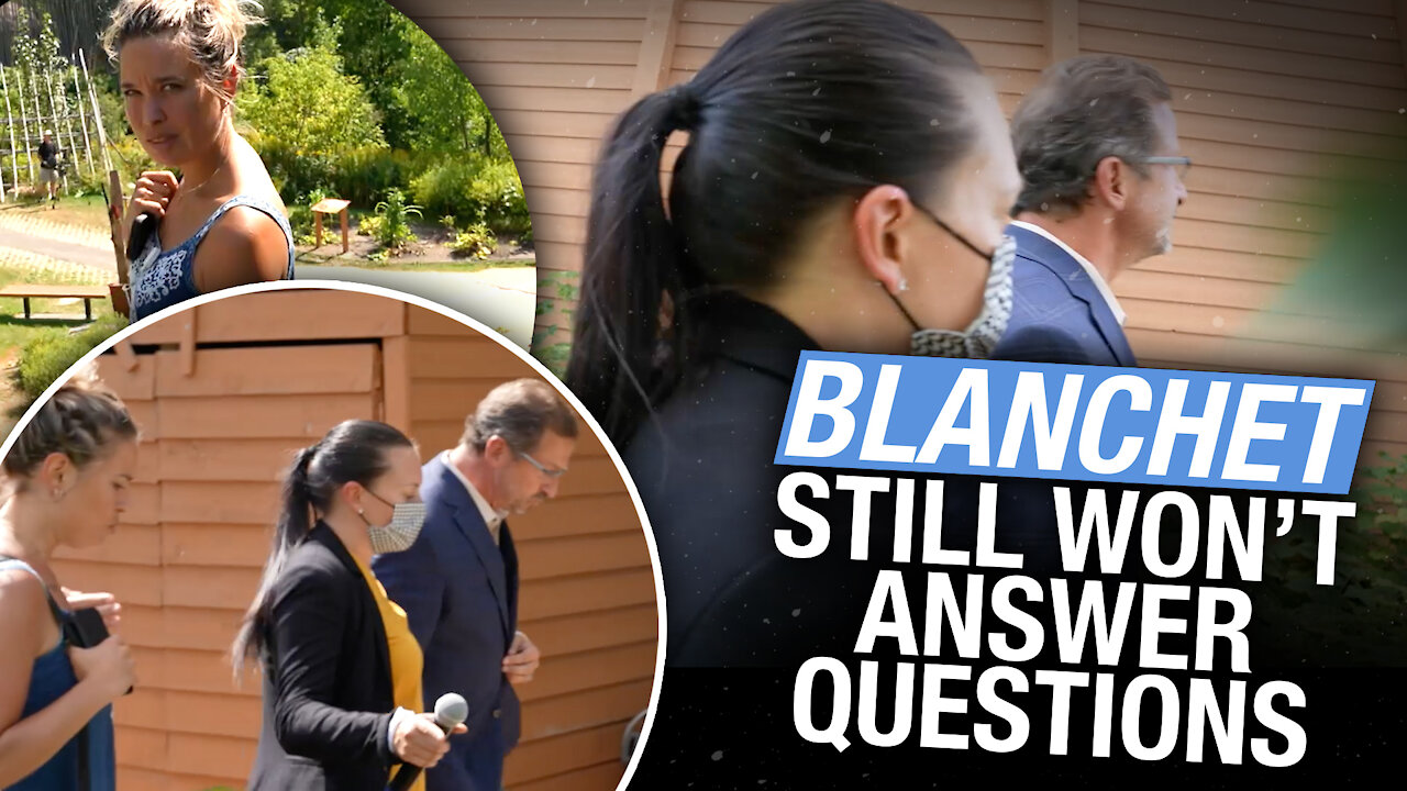 Yves-François Blanchet, leader of the Bloc Québécois ignores questions on vaccine passports