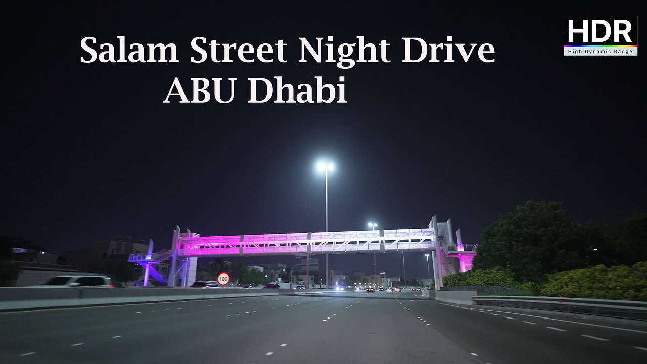 Salam street Night Drive Mussafah to Abu Dhabi