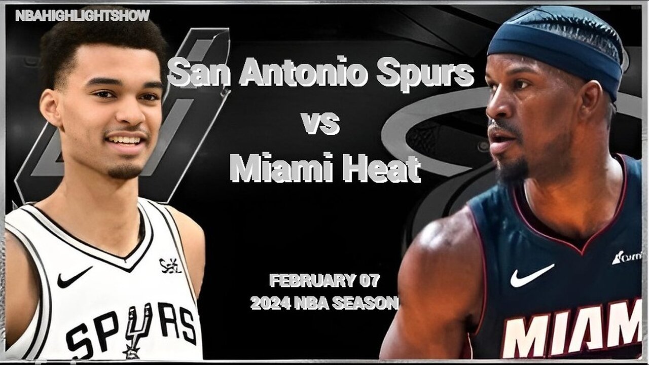 San Antonio Spurs vs Miami Heat Full Game Highlights | Feb 7 | 2024 NBA Season