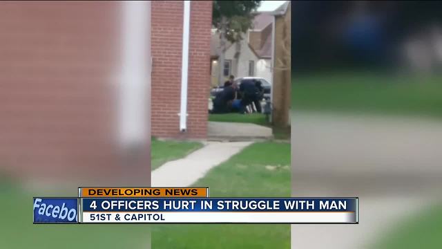 Man attacks, injures four Milwaukee Police officers