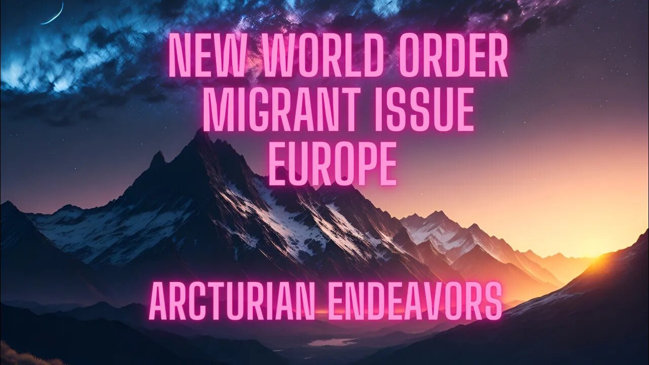 New World Order- migrant issue in Europe..particularly Italy