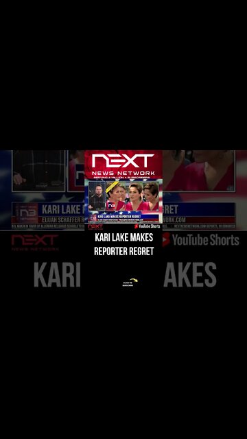 Kari Lake Makes Reporter REGRET #shorts
