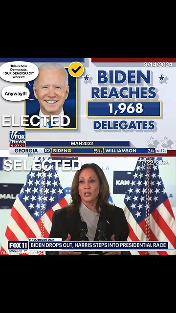 Elected versus Selected!!!