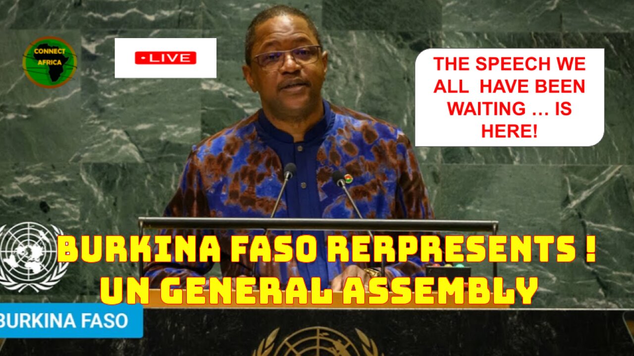 BURKINA FASO'S SPEECH AT THE UN GENERAL ASSEMBLY