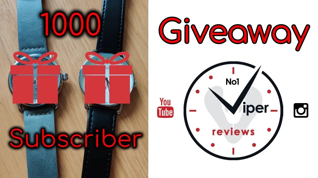 1,000 Subscribers FREE WATCH GIVEAWAY 2020 (CLOSED) #HWR