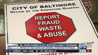 Bill giving City Inspector General power to investigate police department & school system withdrawn