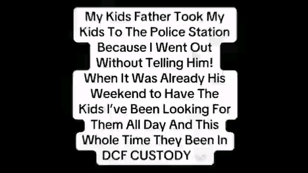 Kids father took his to the police station because mom went out without telling him!