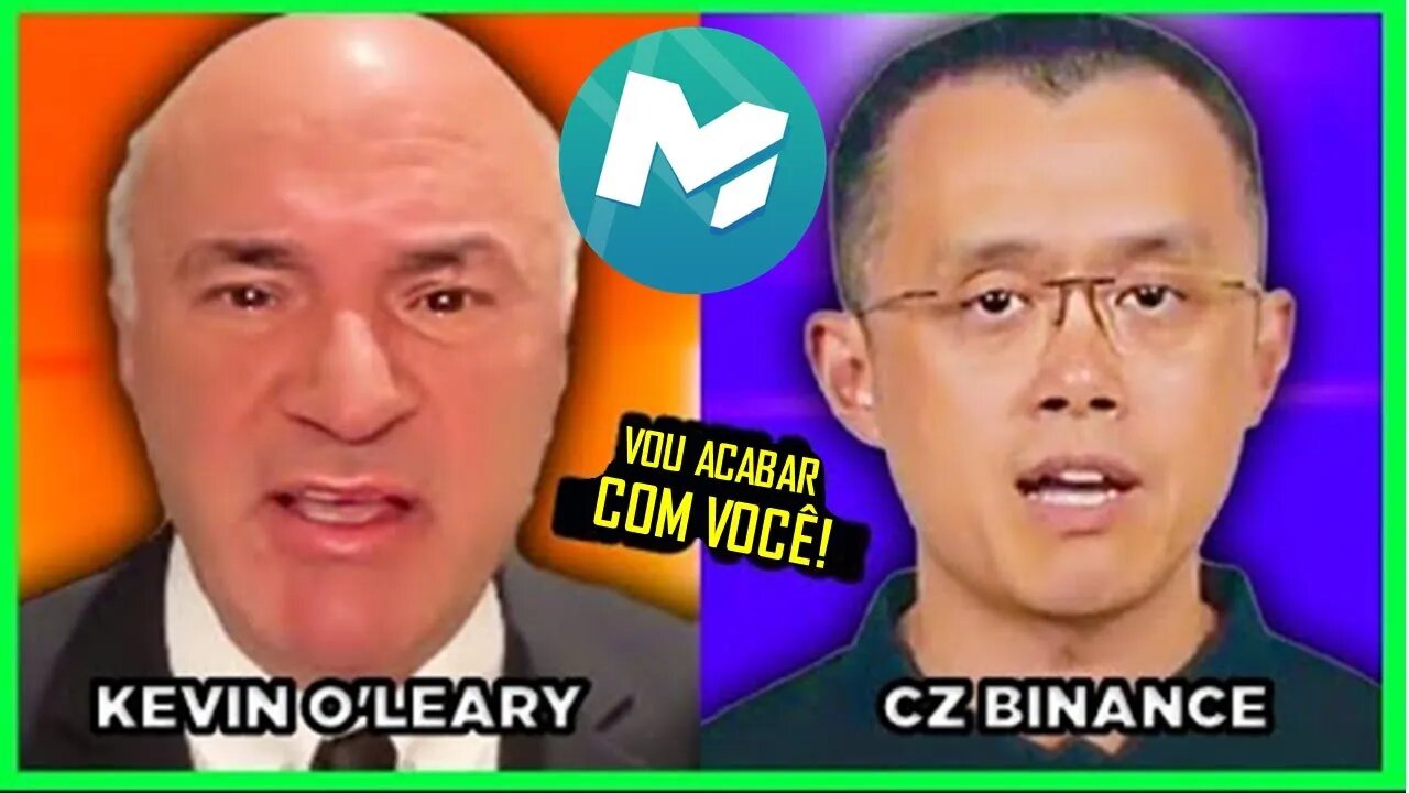 Kevin O'Leary BATE PALMAS CONTRA o CZ da BINANCE