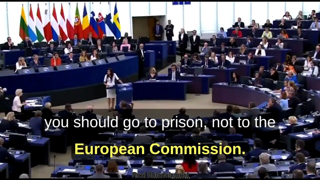 Polish MEP Speech Destroys Criminal EU Chief Ursula von der Leyen in EU Parliament