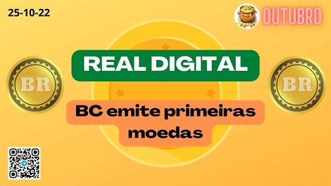 REAL DIGITAL BC emite primeiras moedas