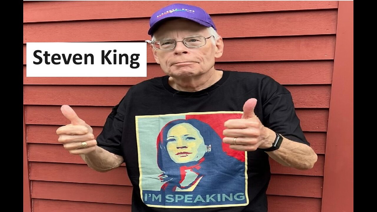 Steven King wearing Kamala shirt and it backfires