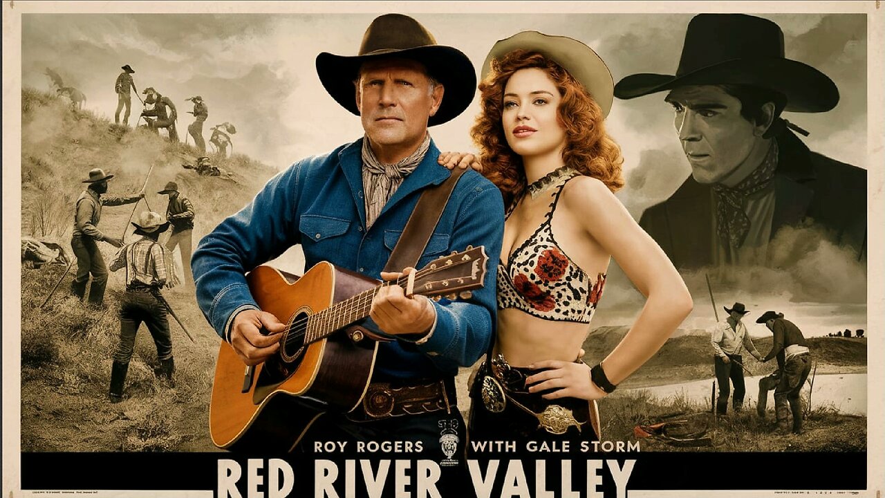 RED RIVER VALLEY (1941) Roy Rogers, George 'Gabby' Hayes & Sally Payne | Drama, Western | Colorized