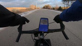 Crunchy Snow on the Gravel Bike ( Poseidon Redwood )