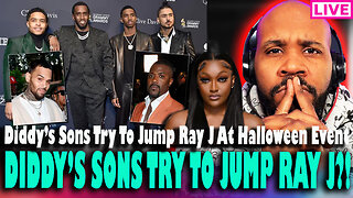 RAY J ALMOST JUMPED?! Diddy's Sons Try To Attack Ray J At Halloween Party & Shanquella Robinson News