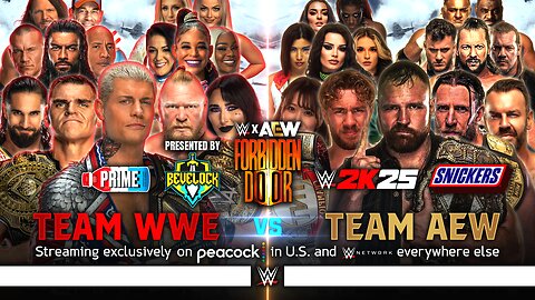 WWE x AEW Forbidden Door 2024 - Dream Match Card [v2]