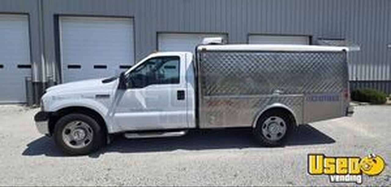 2007 Ford F350 Lunch Serving Food Truck | Mobile Street Food Unit for Sale in Indiana!