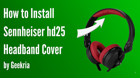 How to lnstall Sennheiser hd25 Headphones Headband Cover | Geekria