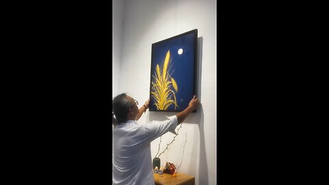 This guy make painting with stick with real soul🤗