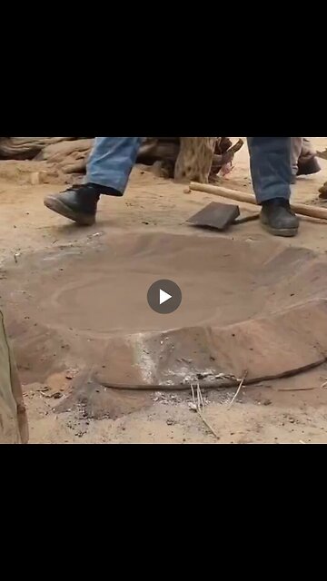 Cooking food with sand in Turkmenistan...