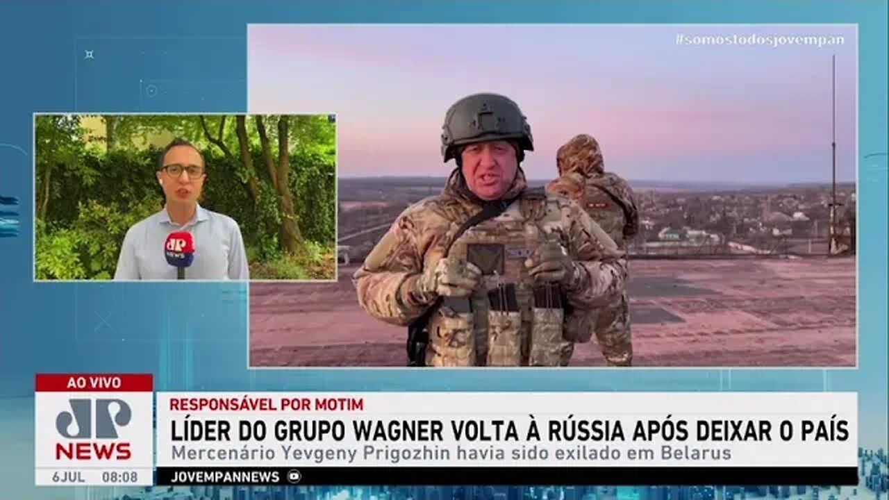 Líder do Grupo Wagner volta à Rússia após deixar o país