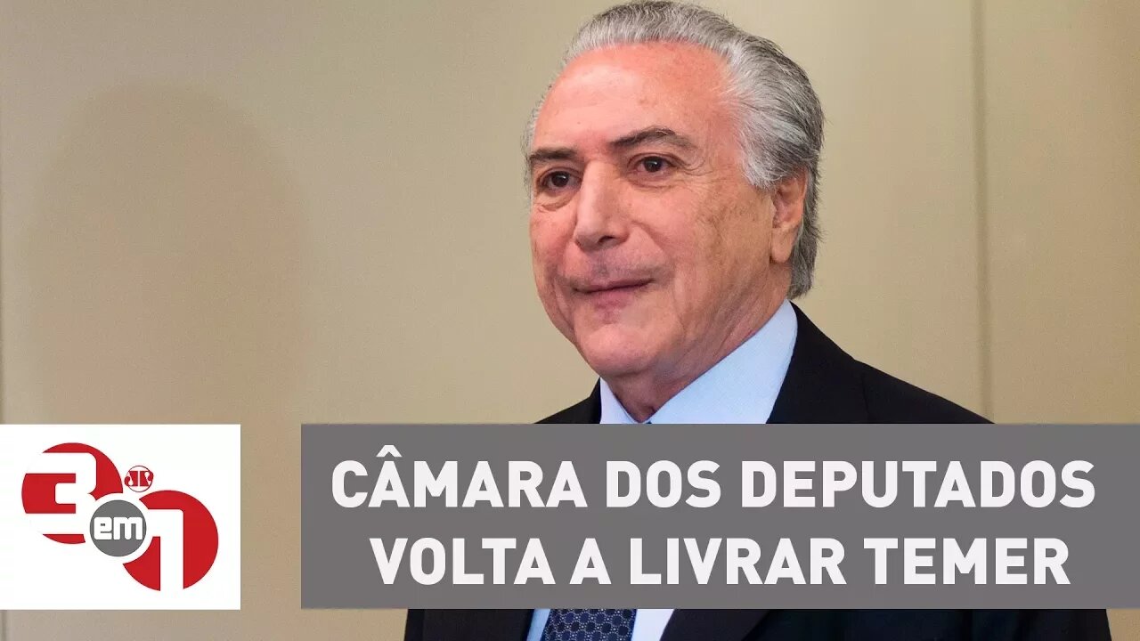 Com votação menor, Câmara dos Deputados volta a livrar Temer