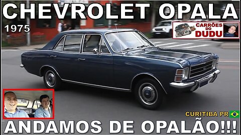 CHEVROLET OPALA 1975 SEDÃ AZUL - CARLOS SEBASTIANI - PRAÇA DA ESPANHA - CARRÕES DO DUDU