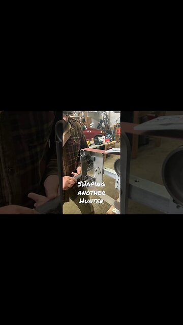 Thicker Hunter Shaping: .002” thick steel this go round. Want a very sturdy Gaurd area #homemade