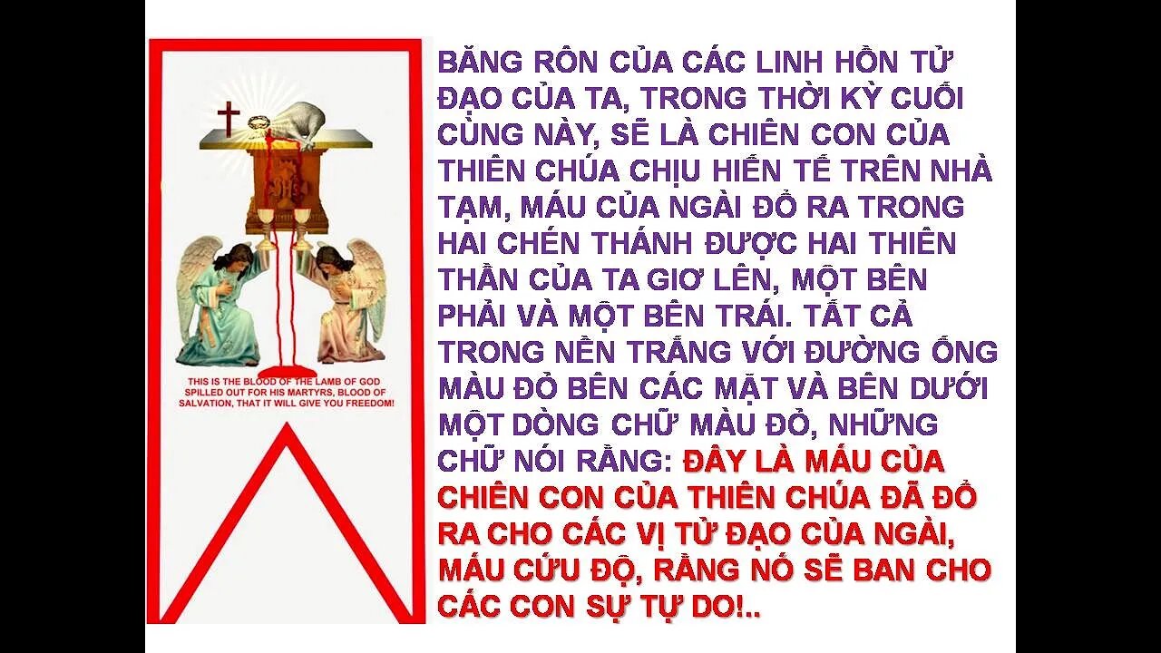 BĂNG RÔN CỦA CÁC LINH HỒN TỬ ĐẠO VÀ QUÂN ĐỘI DÂN QUÂN MẸ MARIA. (Enoch)