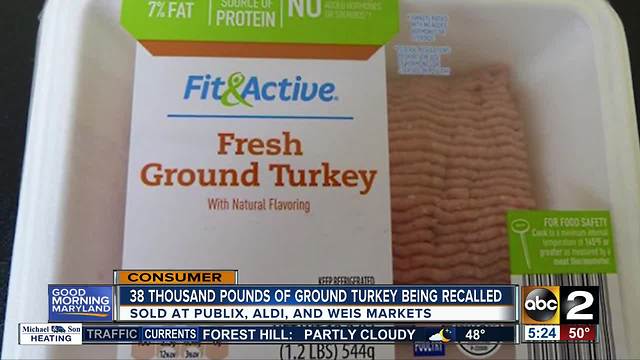 Thousands of pounds of ground turkey contaminated with metal shavings