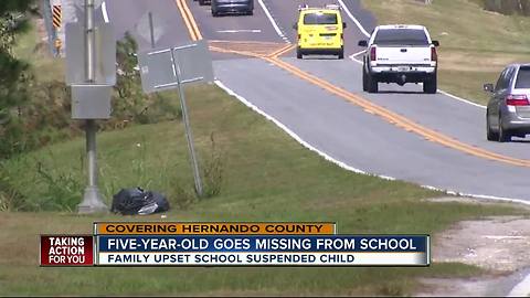 5-year-old runs away from elementary school, found by motorists then suspended for three days