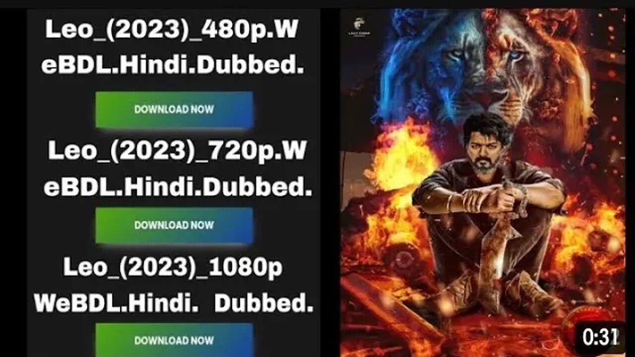 how to download leo movie in hindi ? | लियो मूवी कैसे डाउनलोड करें ? #leo #leomovie #download