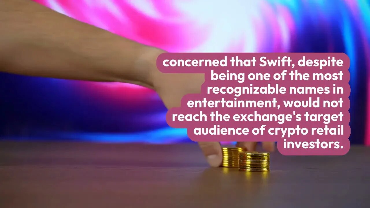 Taylor Swift: Sponsorship deal with FTX burst before bankruptcy