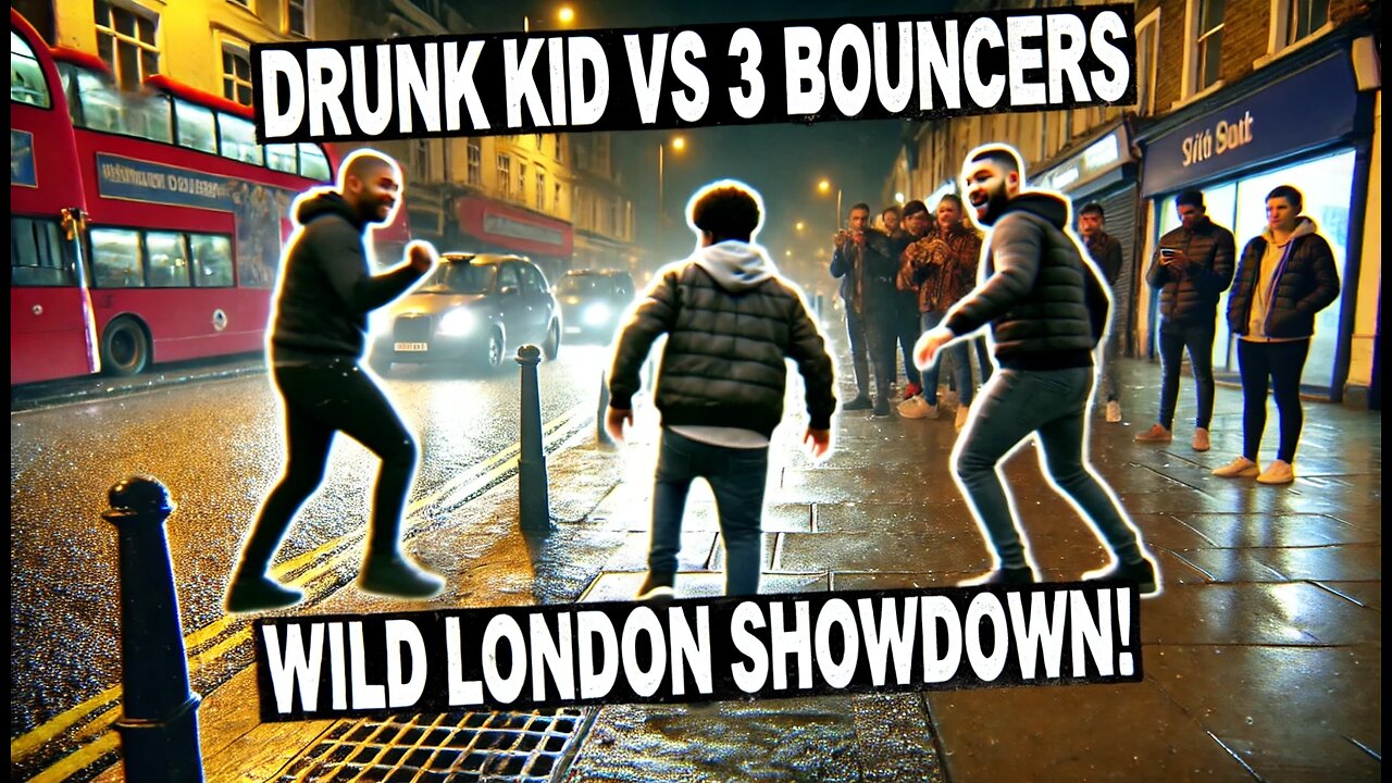 Drunk Kid vs 3 Bouncers: Wild London Showdown!