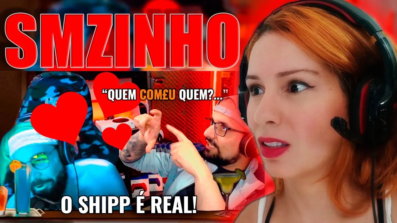 REACT - SMZINHO E BINHO FABIOCOG SE ASSUMEM AO VIVO