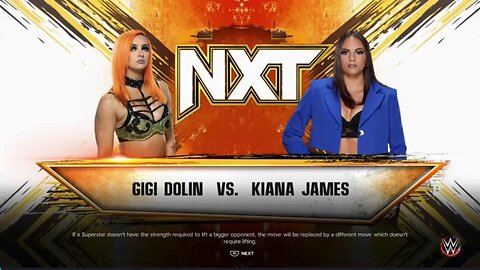 NXT Kiana James vs Gigi Dolin
