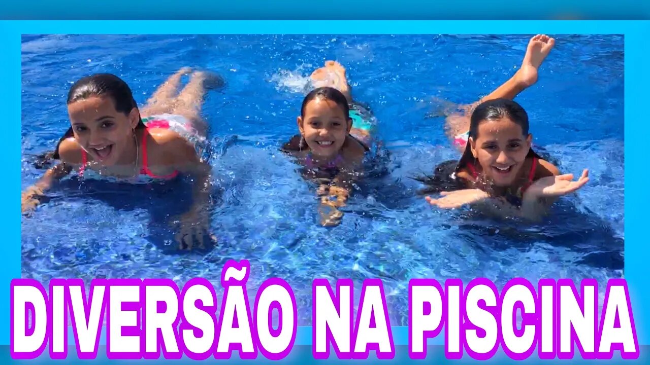 DIVERSÃO NA PISCINA 🤩 / DESAFIO DA PISCINA - 3 irmãs demais - kids fun