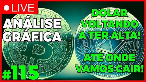 MAIS QUEDA NO BTC! POSSIVEL PULLBACK?? - ANÁLISE CRIPTO #115 - #bitcoin #eth #criptomoedasaovivo