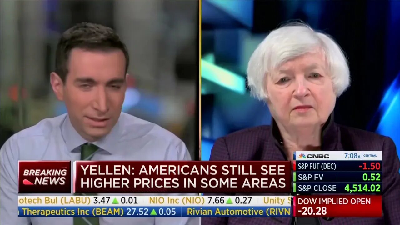 Treas. Sec. Janet Yellen: Americans Don’t Understand What Biden Has Done To Improve The Economy