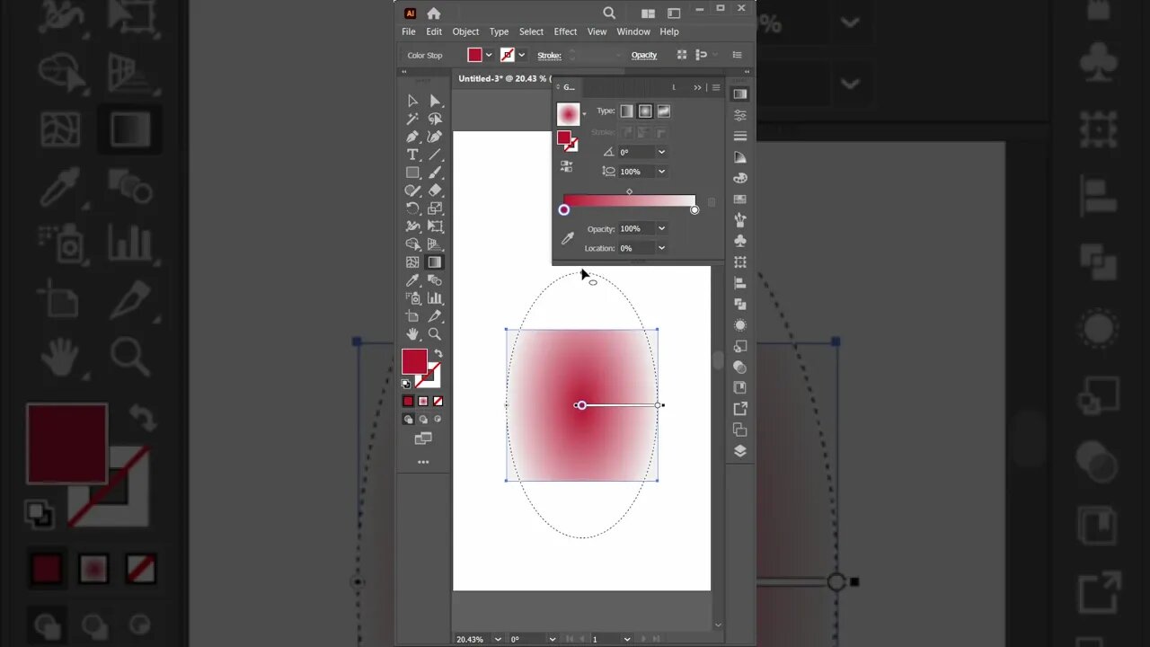 Mastering the Gradient Tool in less than a Minute: A #short and Easy Tutorial