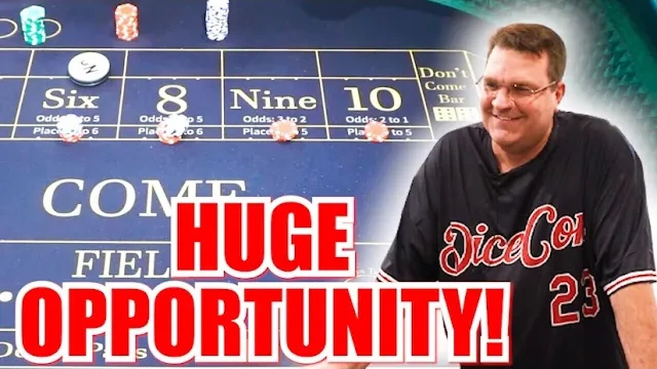 🔥OPPORTUNIST🔥 30 Roll Craps Challenge - WIN BIG or BUST #329