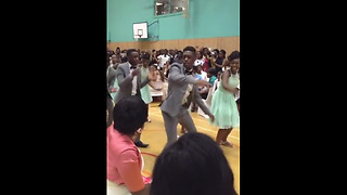 Bridal Team Gathers Up Together And Performs A Unique Dance