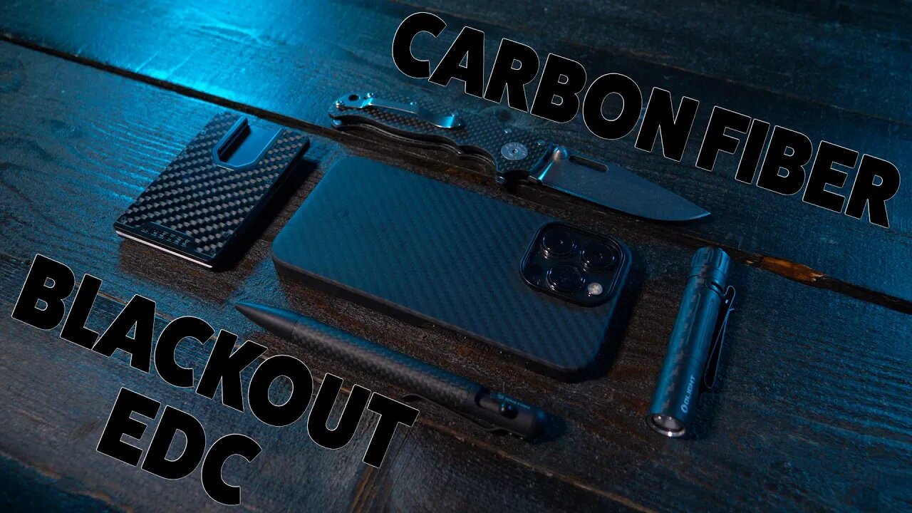 The BEST all Carbon Fiber BLACKOUT EDC 2023 (Here are my picks!)