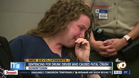 Drunk driver sentenced for deadly crash