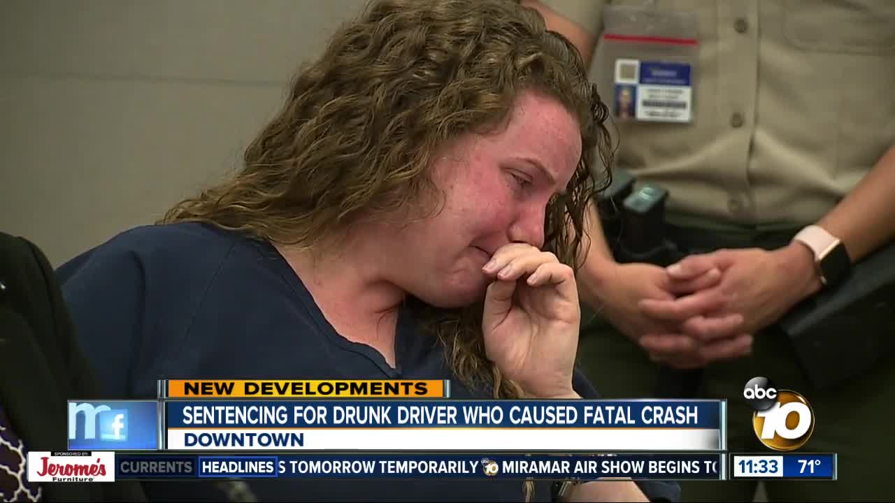 Drunk driver sentenced for deadly crash