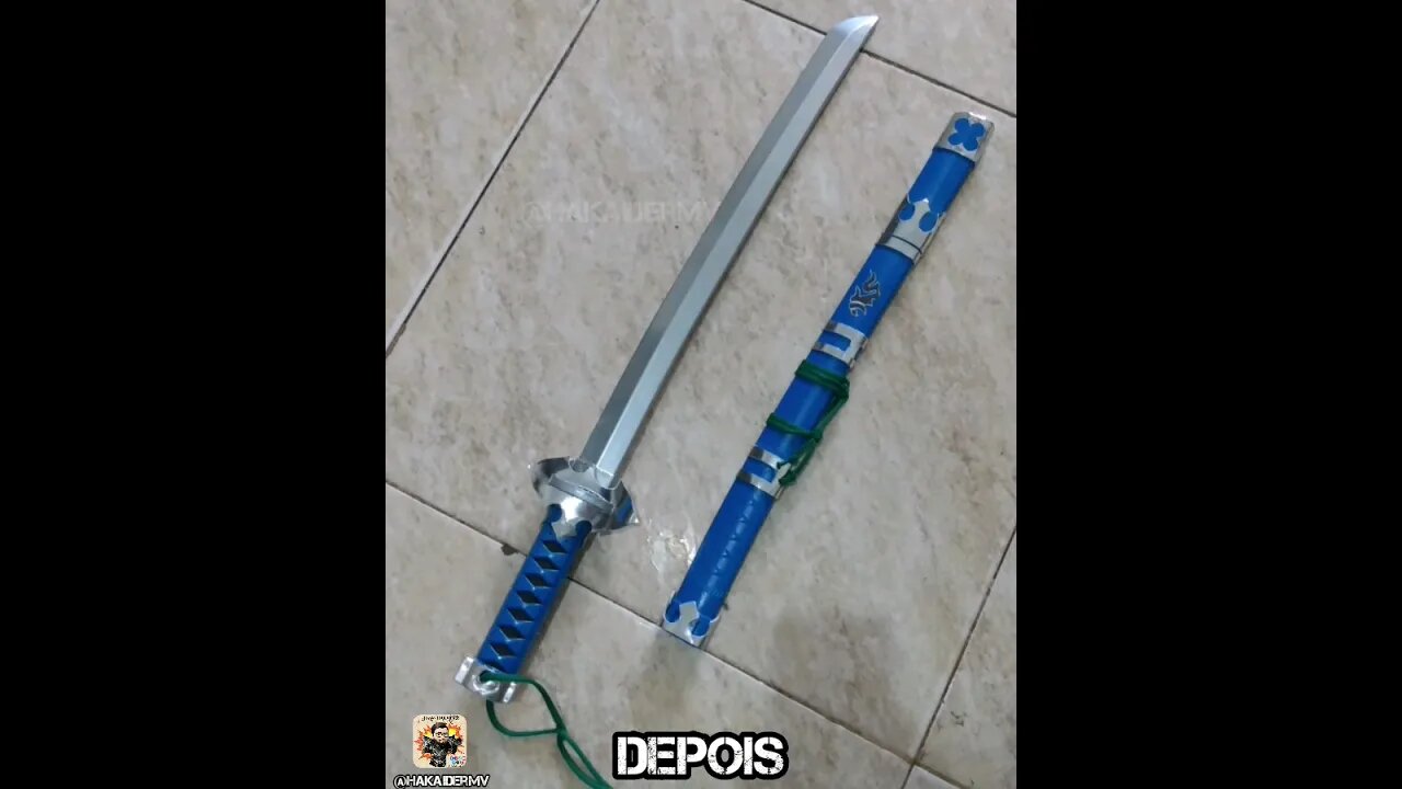 Customização da katana do personagem Rin Okumura (Ao No Exorcist)