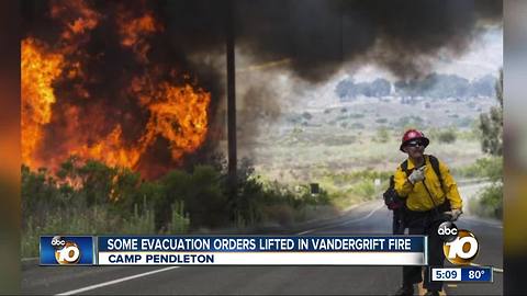 Two fires burning on Camp Pendleton