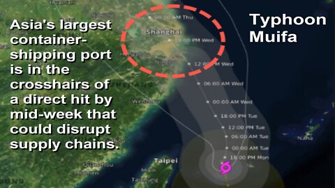 Typhoon Barrels Towards Asia's Largest Shipping Port Could Disrupt Supply Chain