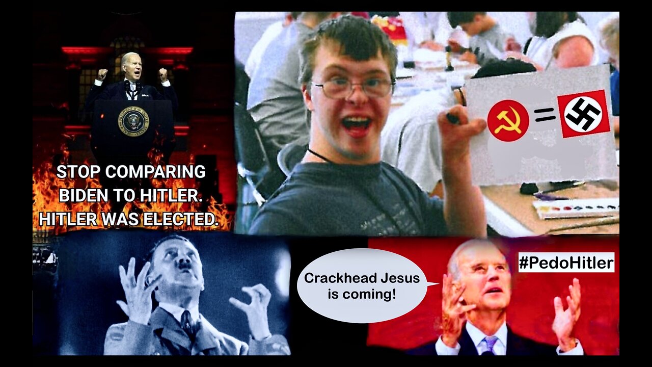 #PedoHitler Crackhead Jesus Biden Holy Grail Of Offensive Memes Upsets Christian Nazi Hitler Lovers